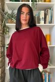 Salone Bubble Top Burgundy
